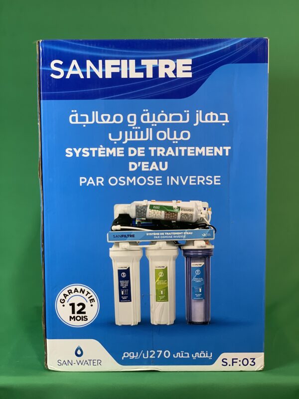 SANFILTRE – نظام معالجة مياه الشرب بالتناضح العكسي 6 مراحل